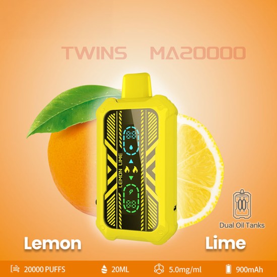 Twins MA20000 Lemon Lime Disposable Vape