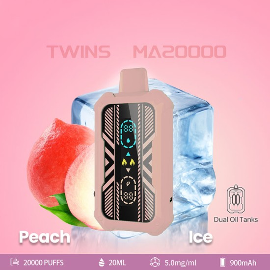 Twins MA20000 Peach Ice Disposable Vape