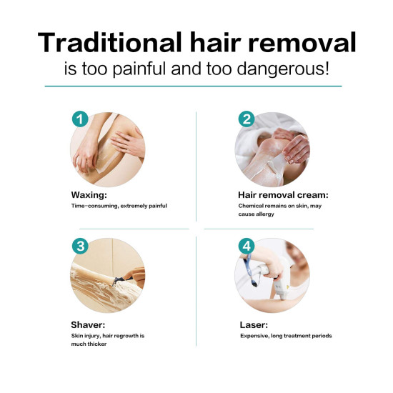 IPL Laser Hair Removal with Ice Compress Function Permanent Painless Hair Remover Device At Home Use for Men Women IPL Laser Hair Removal with Ice Compress Function Permanent Painless Hair Remover Device At Home Use for Men Women